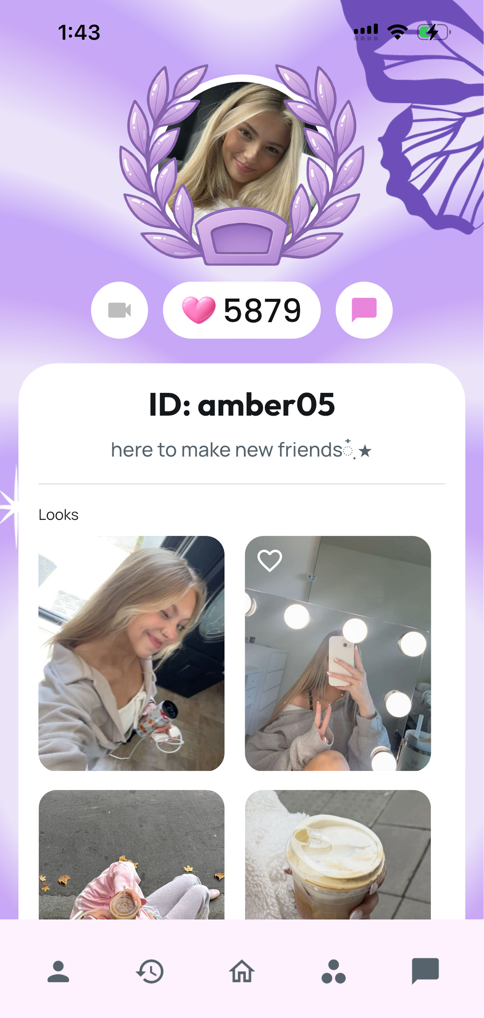 Leila profile screen